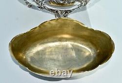 WMF Superb Large Art Nouveau Silver Plated Flower Jardiniere Centrepiece, Signed