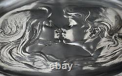 WMF Superb Original Art Nouveau Silver Plated Calling Card Tray, Signed, c1903