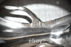 WMF Superb Original Art Nouveau Silver Plated Figural Calling Card Tray, Signed