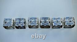 WMF Very Rare Set 6 Jugendstil / Secessionist Silver Plated Napkin Rings, c1890