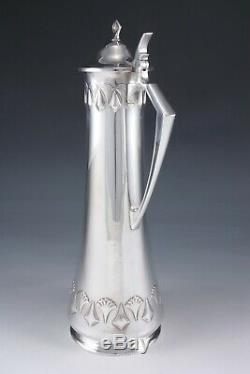 WMF silver plate Art Nouveau Jugendstil Secession wine jug German c. 1905