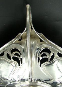WONDERFUL GERMAN WMF ART NOUVEAU Silver Plated Pedestal Centerpiece VERY LARGE