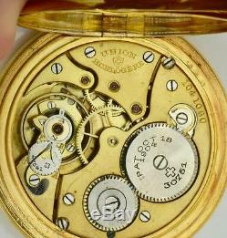 WWI German Pilot's award Union Horlogere gold plated silver&enamel pocket watch