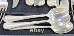 W. M Rogers Co Original Silver Plated Silverware 59 Pieces Withoriginal Box