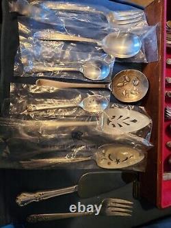 W. M Rogers/Simeon L Co Original Silver Plated Silverware 86 Pieces Original Box