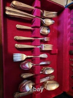 W. M Rogers/Simeon L Co Original Silver Plated Silverware 86 Pieces Original Box