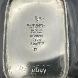 Walker & Hall 7 Piece Silver Plated Tea Coffee Service + Gallery Tray EPNS