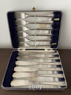 Walker and Hall Silver Plated Cutlery Set 12-piece And Original Box