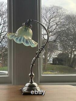 Was Benson Silver Plated Table Lamp Lampe Arts & Crafts Art Nouveau Signed