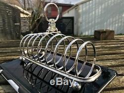 White Star Line silver plate Toast Rack, VERY EARLY PRE-1888 Original