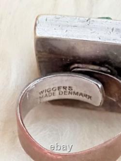 Wiggers Handmade in Denmark adjustable silver-plated brutalist statement ring