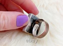 Wiggers Handmade in Denmark adjustable silver-plated brutalist statement ring