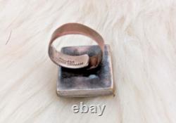 Wiggers Handmade in Denmark adjustable silver-plated brutalist statement ring