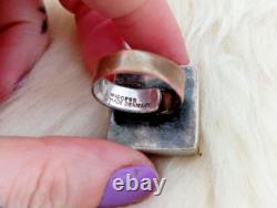 Wiggers Handmade in Denmark adjustable silver-plated brutalist statement ring