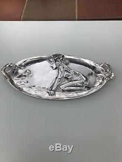 Wmf Art Nouveau Silver Plated Card Tray