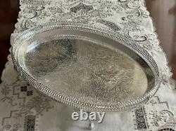 Wonderful MID Century Tea & Coffee Set For 6 Siver Plated Tray C 1950's
