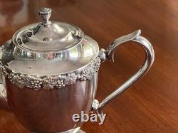 Wonderful MID Century Tea & Coffee Set For 6 Siver Plated Tray C 1950's