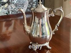 Wonderful MID Century Tea & Coffee Set For 6 Siver Plated Tray C 1950's
