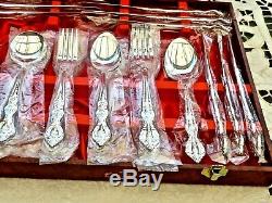 Wonderful Vintage Silver Plated Boxed Cutlery Set For 6 43 Pieces Unused Japan