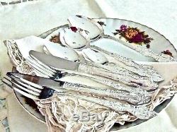 Wonderful Vintage Silver Plated Boxed Cutlery Set For 6 43 Pieces Unused Japan