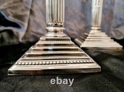XL Hallmarked Substantial Eleganct Corinthian Column Table Lamps 40cm