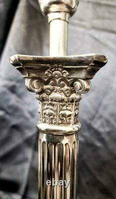XL Hallmarked Substantial Eleganct Corinthian Column Table Lamps 40cm