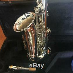 YAMAHA YAS-62S Alto Saxophone Silver Plated withCase Original Pre Owned