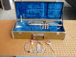 Yamaha Silver Plated Ytr-232s Trumpet Original Hard Case Japan Decent 013743