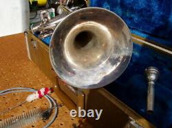 Yamaha Silver Plated Ytr-232s Trumpet Original Hard Case Japan Decent 013743