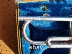 Yamaha Silver Plated Ytr-232s Trumpet Original Hard Case Japan Decent 013743