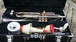 Yamaha Ytr-4320st Silver Trumpet With Accessories & Original Case