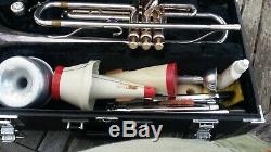 Yamaha Ytr-4320st Silver Trumpet With Accessories & Original Case