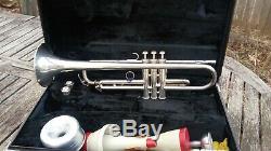 Yamaha Ytr-4320st Silver Trumpet With Accessories & Original Case