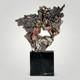 Zanfeld 999 Silver Plated Sculpture Male Female Contemporary Black Marble Block