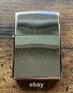 Zippo Lighter 1992 Silver Plate Stamp Original Box Unused Signs Of Wear