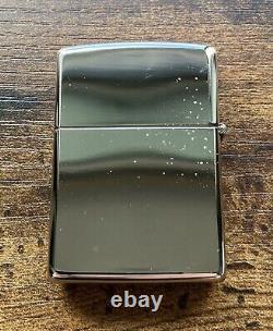Zippo Lighter 1992 Silver Plate Stamp Original Box Unused Signs Of Wear